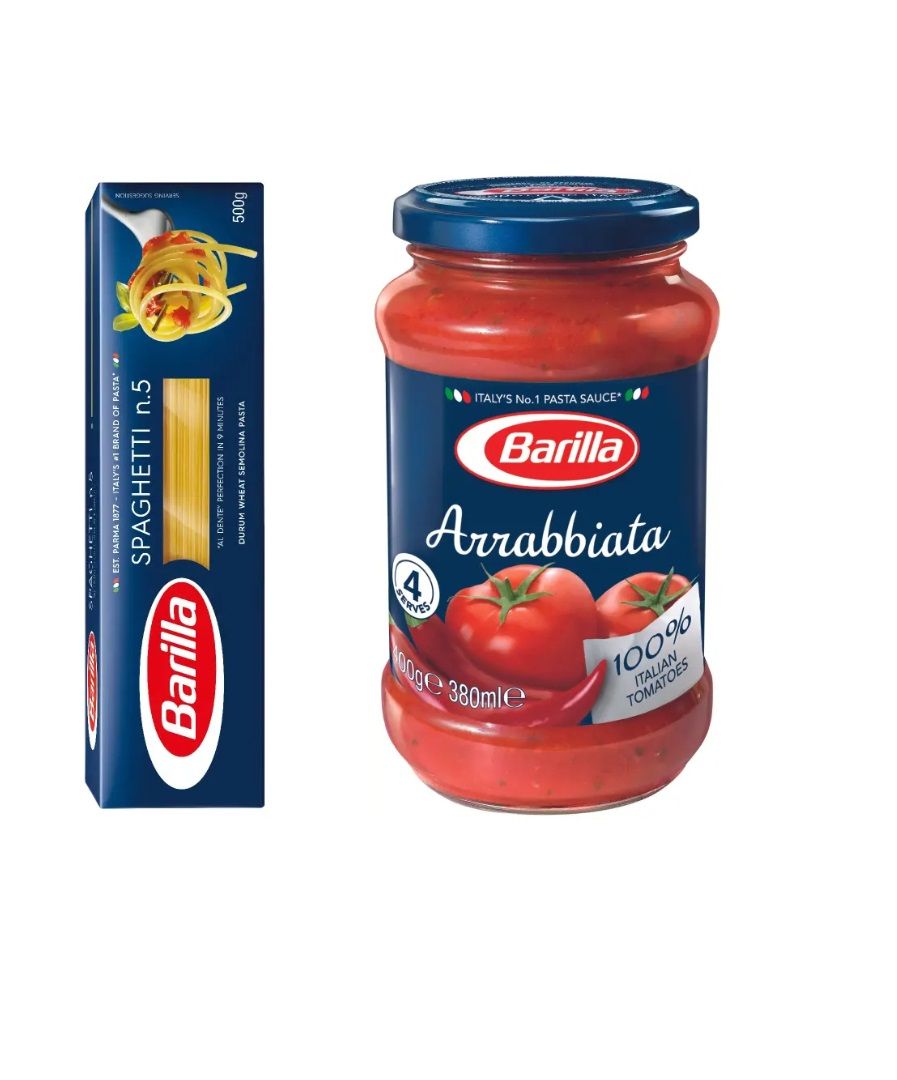 Buy Barilla Pasta Spaghetti No 5 500 G Barilla Arrabbiata Pasta Sauce